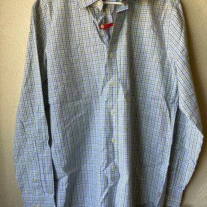 Izod Mens Multicolor Check Long Sleeve